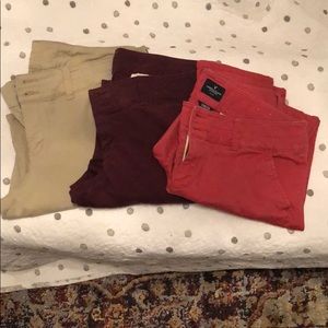 Lot of 3 American Eagle chinos used